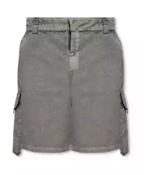 Шорты из нейлона с принтом «М» A-Cold-Wall, серый