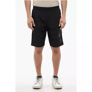 Шорты из нейлона SURFER с тисненым логотипом Lam Balmain, Black