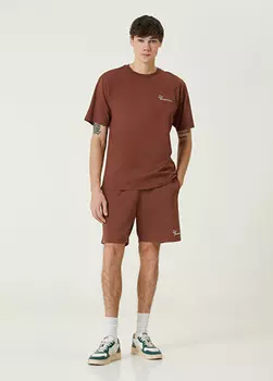 Шорты из органического хлопка с кулиской на талии. Les Benjamins, коричневый