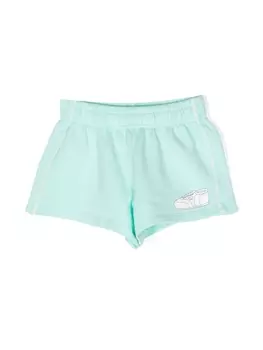 Шорты из органического хлопка с логотипом Mini Rodini, зеленый