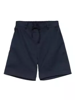 Шорты из саржевого переплетения Paolo Pecora Kids, синий