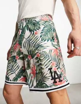 Шорты из сетки 47 Brand MLB LA Dodgers со сплошным цветочным принтом