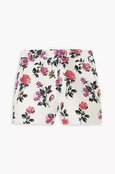 Шорты из шелковой парчи металлизированного цвета VALENTINO GARAVANI, розовый