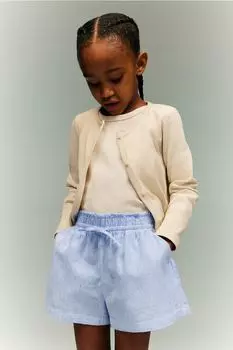 Шорты из смеси льна H&M, синий