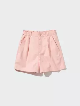 Шорты из смеси льна и хлопка Uniqlo, цвет 10 розовый