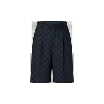Шорты из смеси шерсти с завязками Louis Vuitton, синий