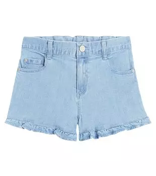 Шорты из смесового хлопка с вышивкой Tartine Et Chocolat, синий