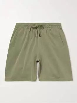 Шорты из смесового хлопкового джерси с кулиской Lady White Co, зеленый