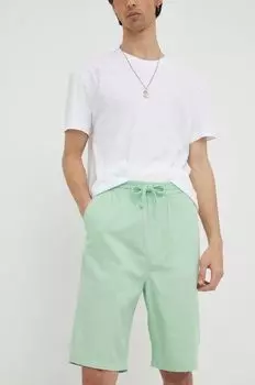 Шорты из смесового льна Lee, зеленый