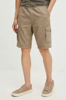 Шорты из смесового льна Medicine, бежевый