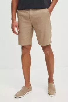 Шорты из смесового льна Medicine, коричневый