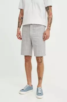 Шорты из смесового льна Medicine, серый