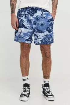 Шорты из смесового льна Tommy Jeans, синий