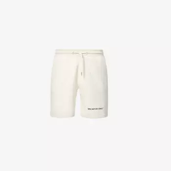 Шорты из смесового органического хлопка с брендовым принтом Mki Miyuki-Zoku, цвет raw