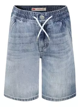 Шорты из стираного денима Levi's Kids, синий