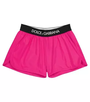 Шорты из технического трикотажа Dolce&Gabbana, розовый