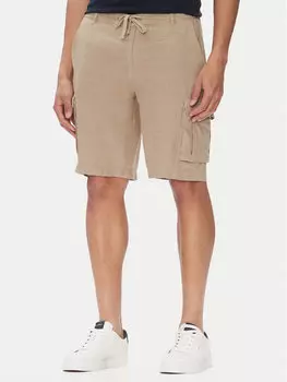 Шорты из ткани обычного кроя 251BE254CT3508 Aeronautica Militare, бежевый