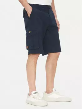 Шорты из ткани обычного кроя 251BE256CT3511 Aeronautica Militare, синий