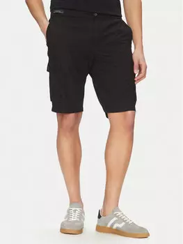 Шорты из ткани обычного кроя 25414025 Paul&Shark, черный