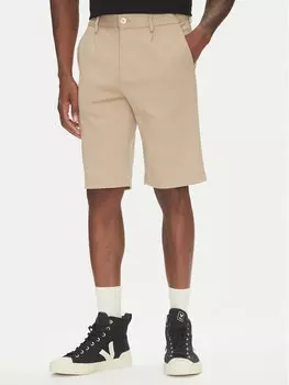 Шорты из ткани обычного кроя 30-506062 Lindbergh, бежевый