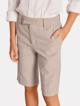 Шорты из ткани обычного кроя 6202 Mayoral, бежевый