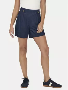 Шорты из ткани обычного кроя Birdie Geggo 15320995 Jdy, синий