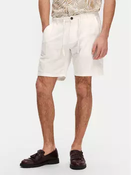 Шорты из ткани обычного кроя Brody 16087638 Selected Homme, экрю