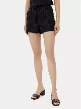 Шорты из ткани обычного кроя Clesti GPP25334SH Silvian Heach, черный