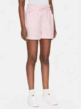 Шорты из ткани обычного кроя DW0DW20360 Tommy Jeans, розовый