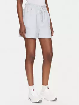 Шорты из ткани обычного кроя DW0DW20360 Tommy Jeans, синий