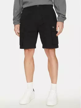 Шорты из ткани обычного кроя J30J327376 Calvin Klein Jeans, черный