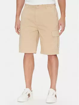Шорты из ткани обычного кроя M5GD45 WGCV1 Guess Jeans, бежевый