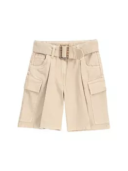 Шорты из ткани обычного кроя WC5119501NGJ Coccodrillo, бежевый