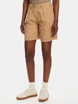 Шорты из ткани обычного кроя Yvonne Light Linnen 62124LW Robe Di Kappa, бежевый