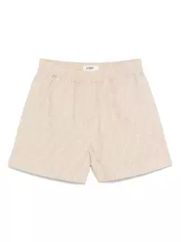 Шорты из жаккарда FF FENDI, нейтральный