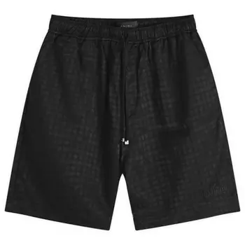 Шорты из жаккарда с квадратным плетением Amiri, черный