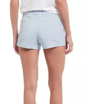 Шорты из жатого хлопка со средней посадкой и 4 карманами Southern Tide Leah, синий