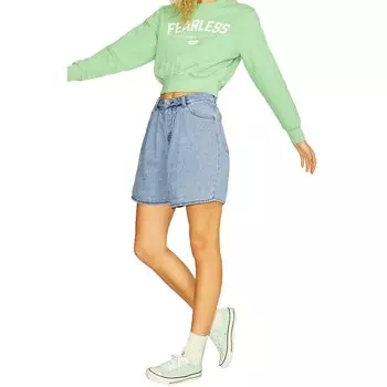 Шорты Jack & Jones Alexa Loose Akm2 Mid Waist Denim Shorts JJXX, синий