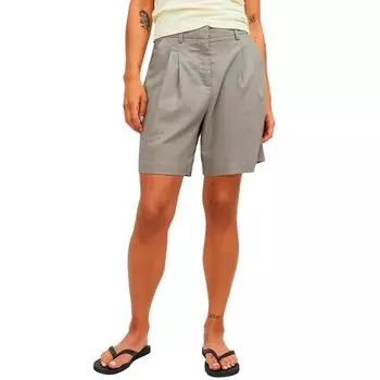 Шорты Jack & Jones Cimberly Linen Relax JJXX High Waist, серый