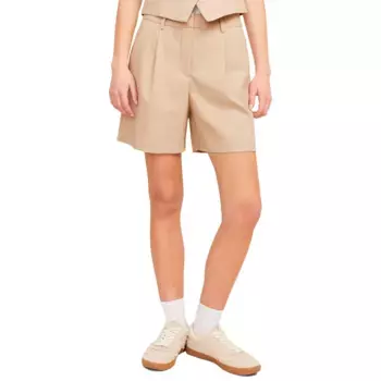 Шорты Jack & Jones Ellis Structured Wide JJXX high waist, бежевый
