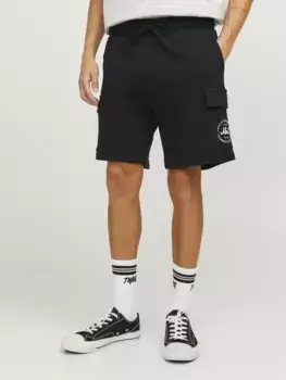 Шорты Jack & Jones "JPSTSWIFT CARGO SWEAT SHORTS AUT", черный