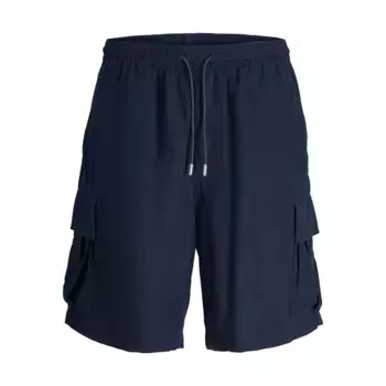 Шорты Jack & Jones Karl Nate Linen Ble Shor cargo, синий