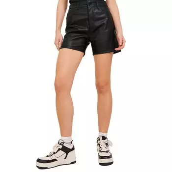 Шорты Jack & Jones Kenya Faux Leather, черный