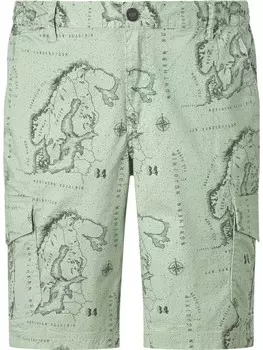 Шорты Jan Vanderstorm Cargobermuda GUBBEN, цвет hellgrn bedruckt