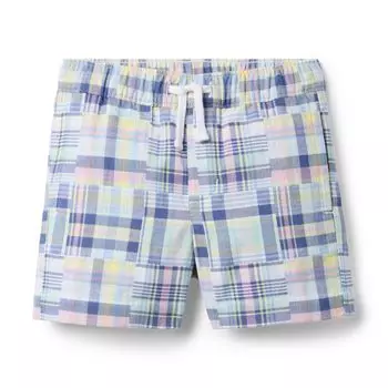 Шорты Janie and Jack Madras Patchwork Shorts, цвет Multicolor