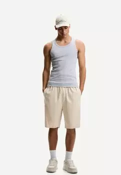 Шорты JOGGER - BERMUDA Bershka, песочный