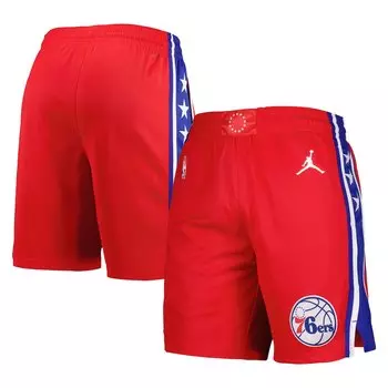 Шорты Jordan Brand Philadelphia 76Ers, красный