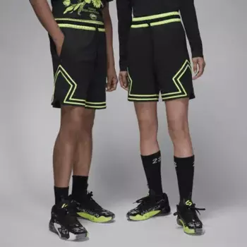 Шорты Jordan Dri-FIT Sport Diamond Shorts, цвет Black/Volt Glow/Black