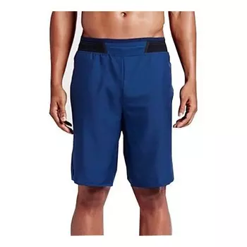 Шорты jordan fleece short 'blue' Nike, синий