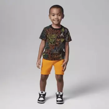 Шорты Jordan Fuel Up, Cool Down Toddler Shorts Set, цвет Orange Peel